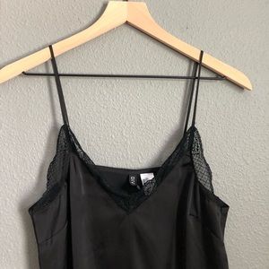 Black Satin Camisole